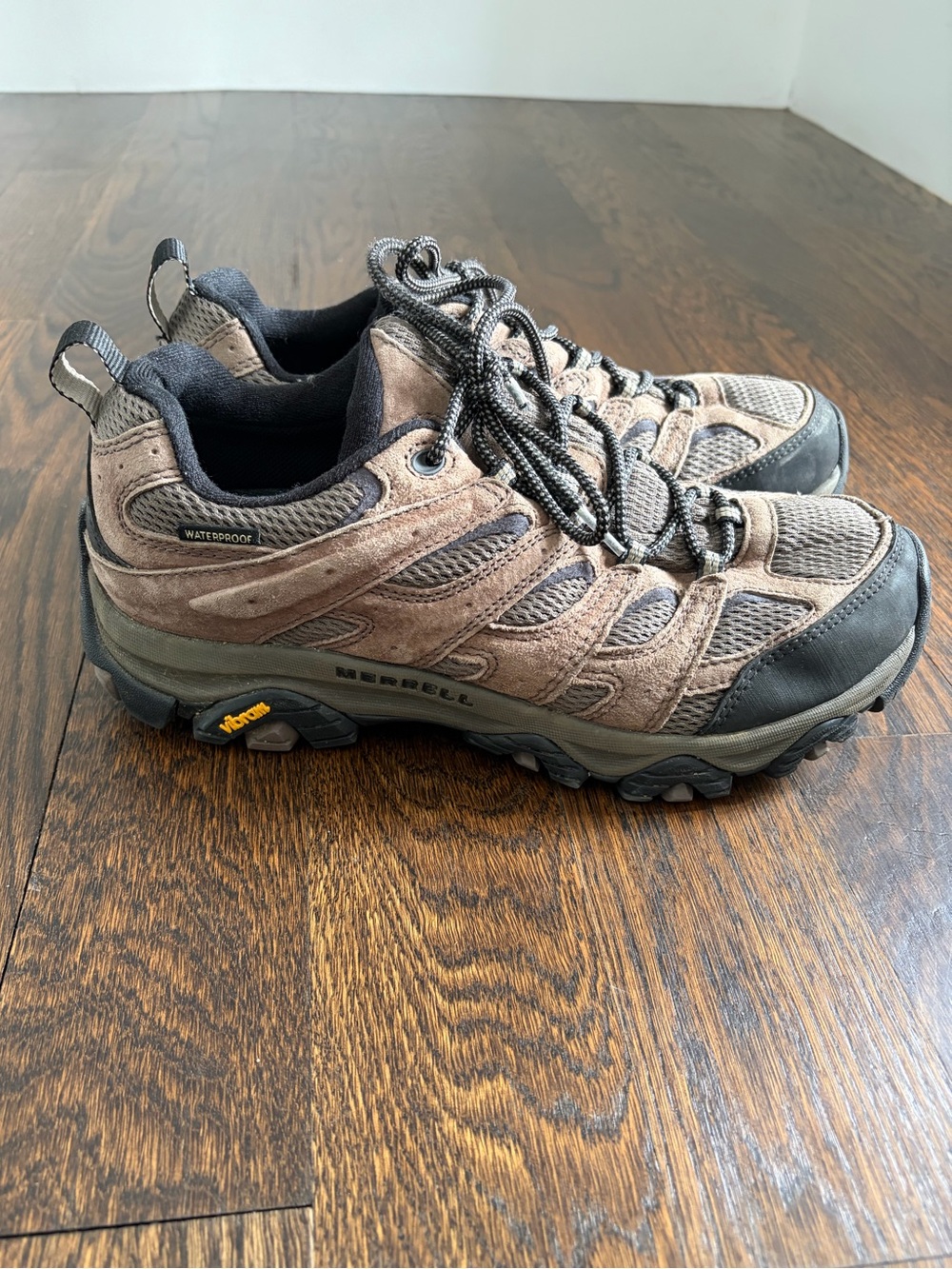 Merrell Men's Brown and Black Waterproof Trail Shoe Moab 3 Bracken 9.5 Wide - Picture 3 of 9